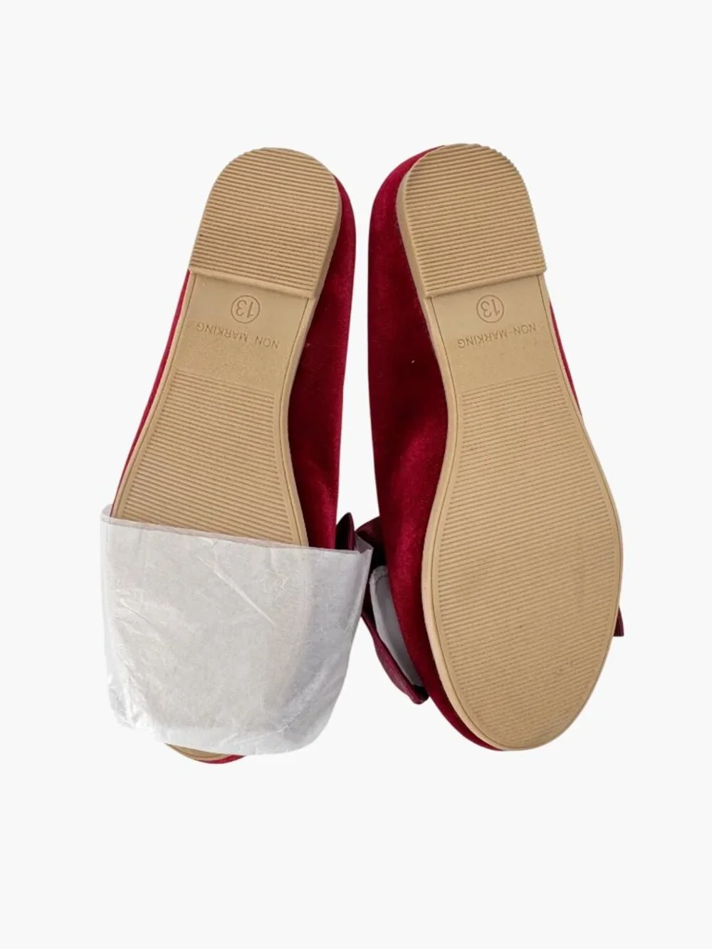 NEW Cat & Jack Girls' Perla Ballet Flats - Red - Size 13